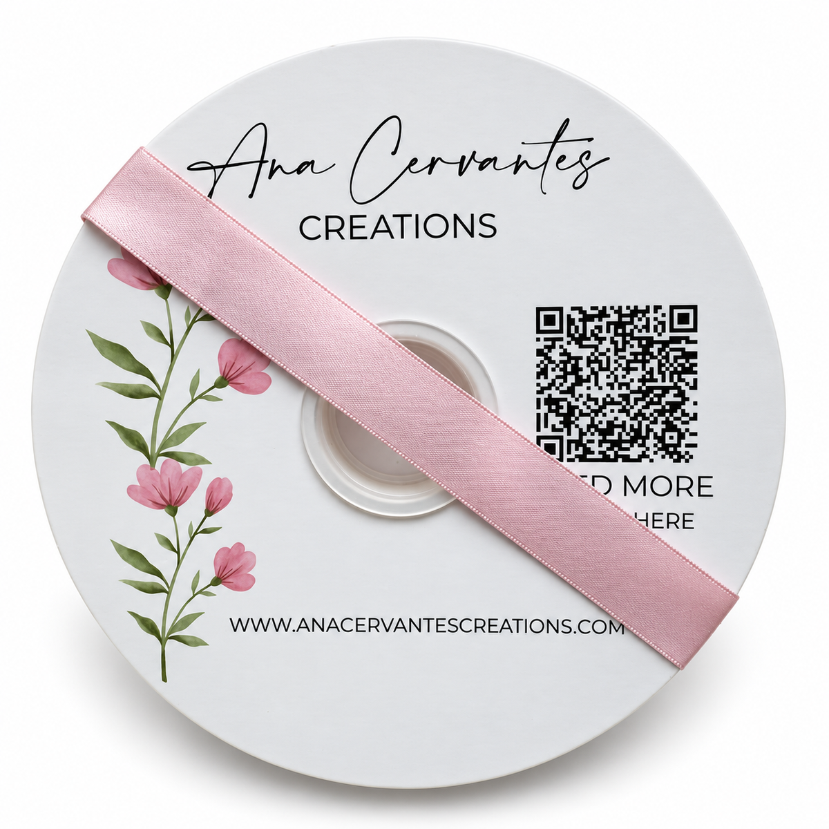 7/8” Double-Faced Satin Ribbon - 100 yards (Pearl Pink)
