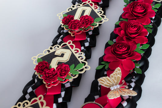 Queen of Hearts Inspired Lei – 60” Military Braid