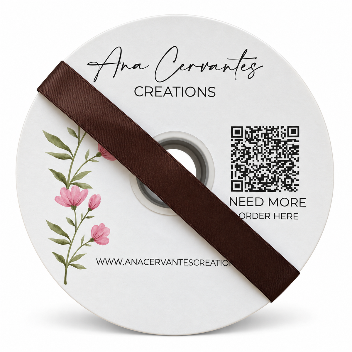 7/8” Double-Faced Satin Ribbon - 100 yards (Black Coffee)