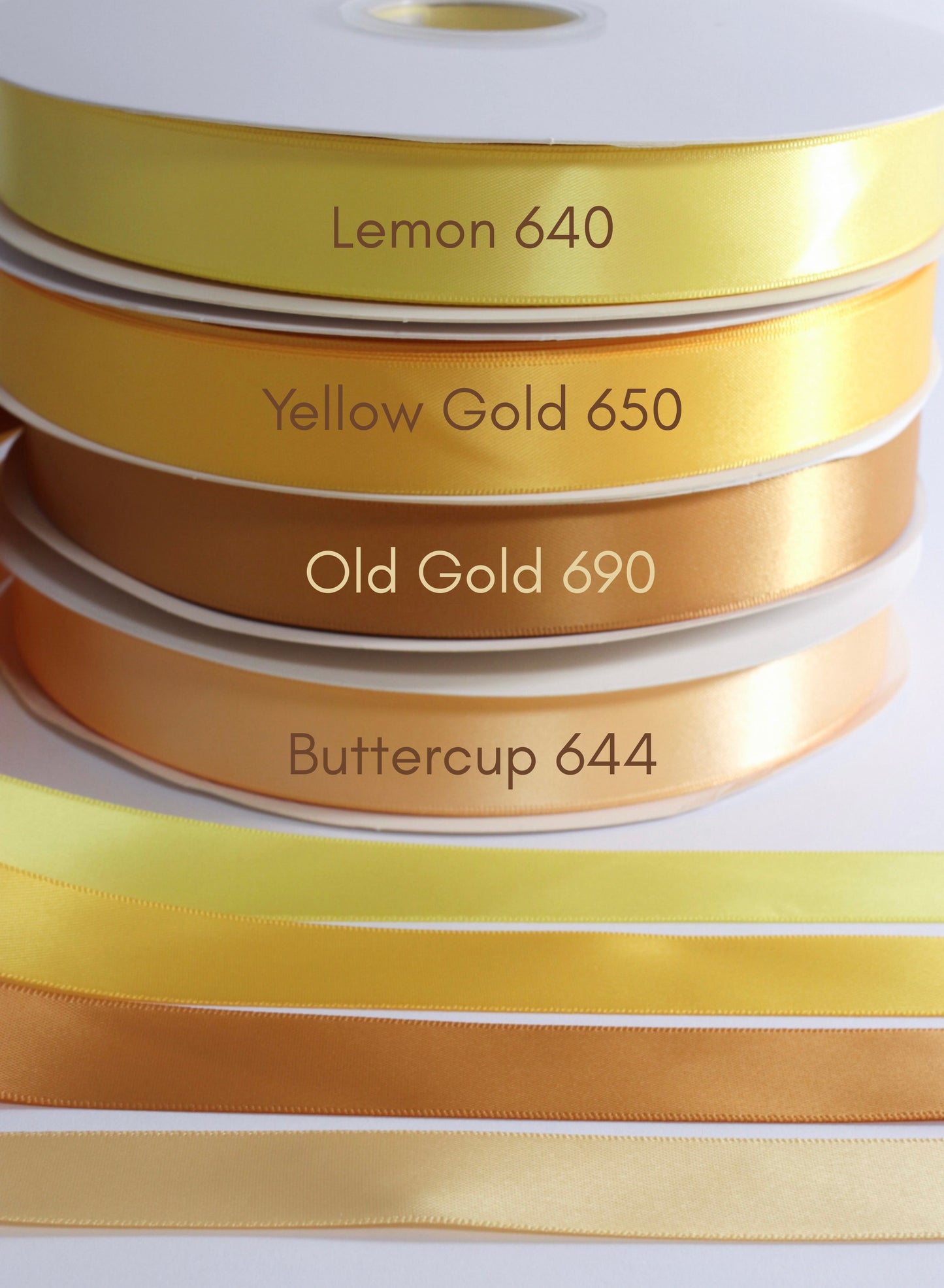 7/8” Double-Faced Satin Ribbon - 100 yards (Warm Radiance)
