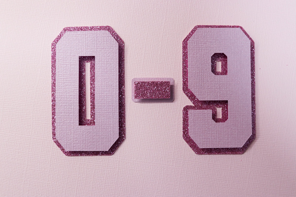 READY TO SHIP - 3" Varsity Numbers 0–9 Bundle – Wooden Die Set