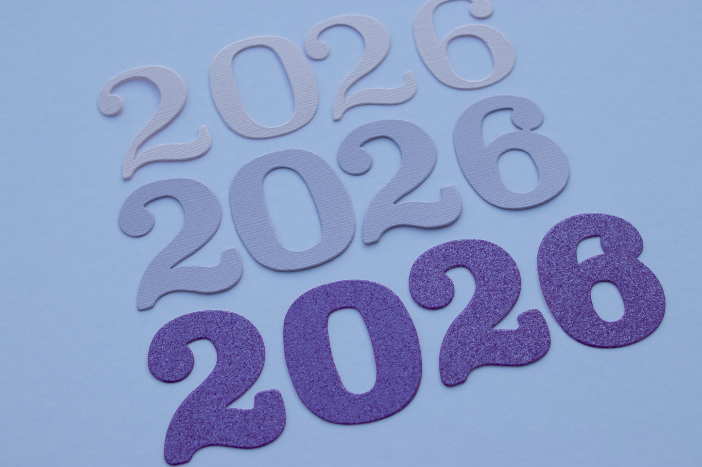 SOLD OUT - 2026 Elegant Numbers Wooden Die Cut (2")