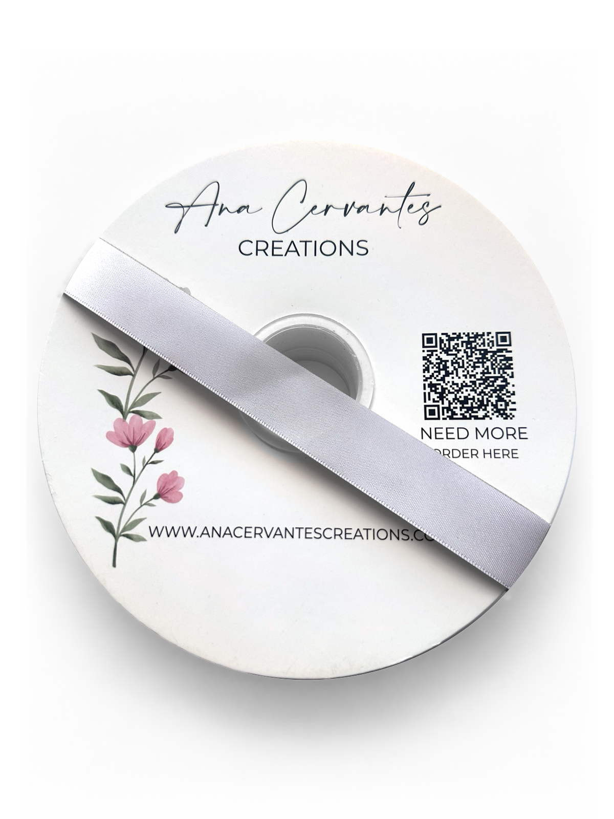 7/8” Double-Faced Satin Ribbon - 100 yards (Lilac Mist)