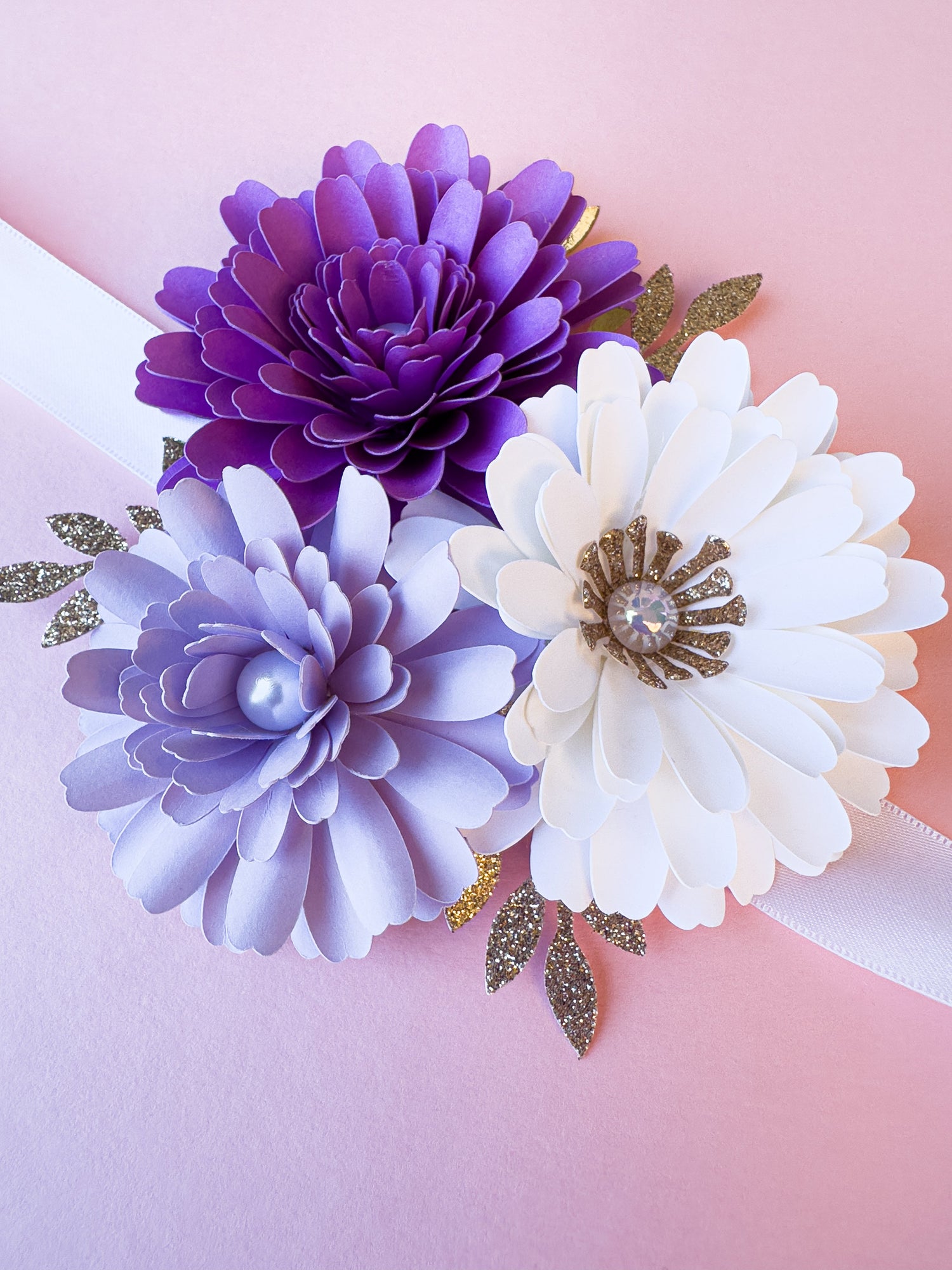 Handcrafted Cardstock Flowers