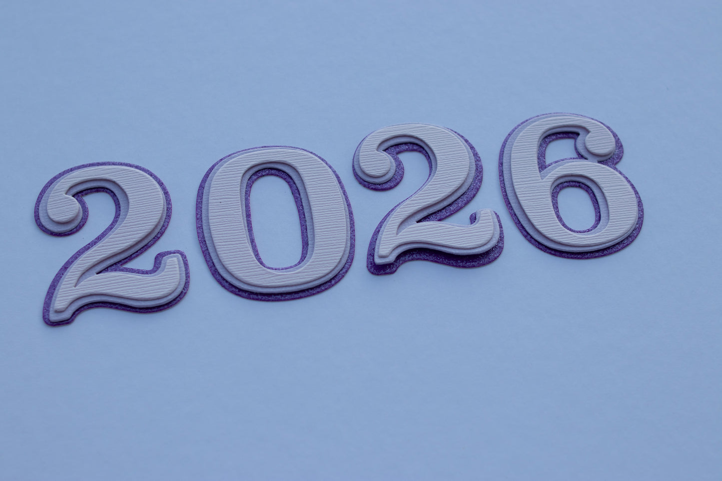 PREORDER MARCH- 2026 Elegant Numbers Wooden Die Cut (2")