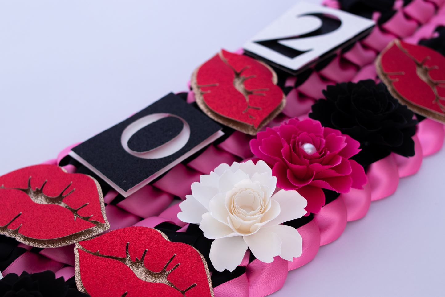 Mean Girl Inspired Graduation Cap Topper & Satin Lei Bundle
