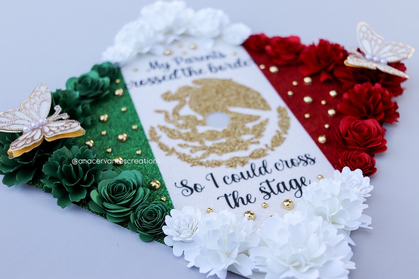 Custom Graduation Cap Topper - Viva México