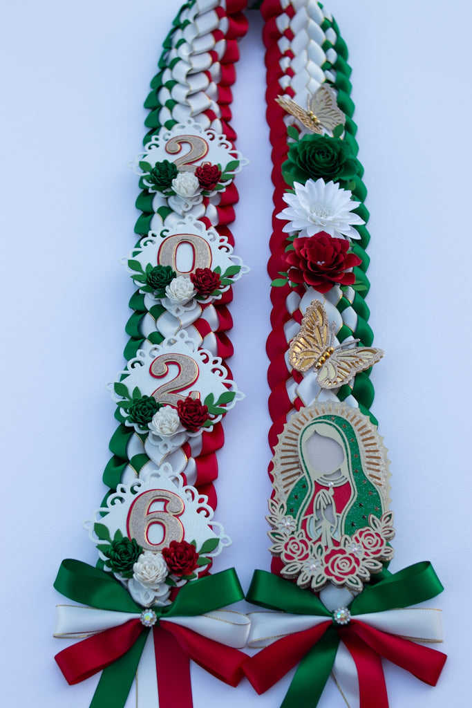 Cielito Lindo Graduation Lei - Virgen de Guadalupe