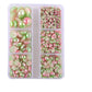 Half Round Flatback Plastic Bead (3-10mm) - Mixed Pink Green/Pink