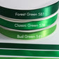 7/8” Double-Faced Satin Ribbon - 100 yards (Emerald Bloom)