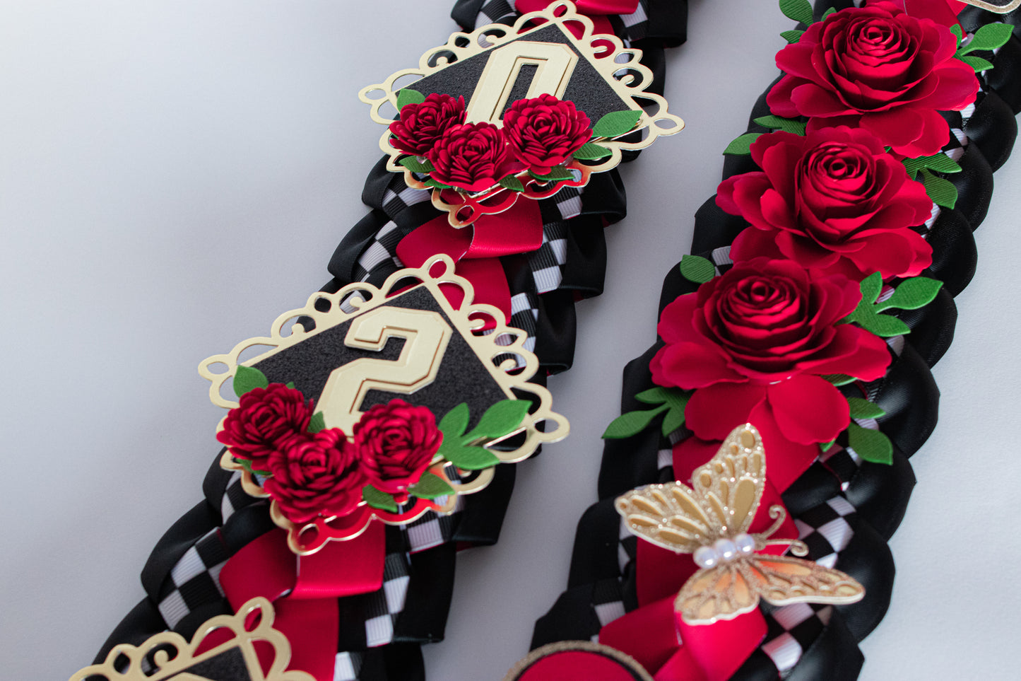 Queen of Hearts Inspired Lei – 60” Military Braid