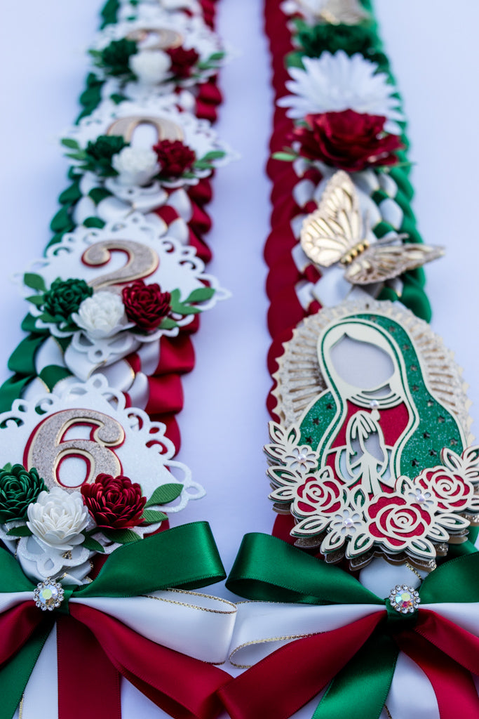 Cielito Lindo Graduation Lei - Virgen de Guadalupe