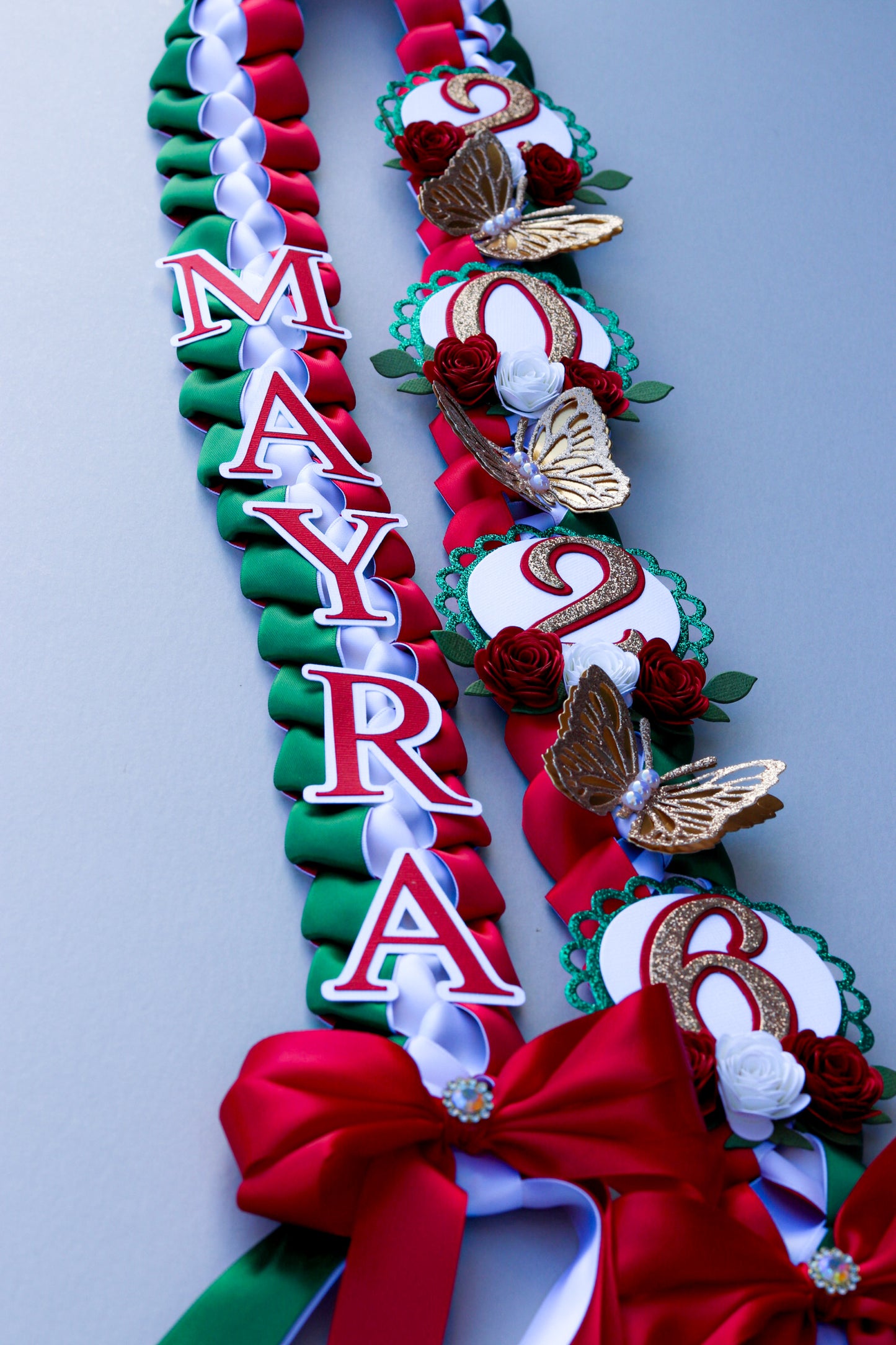 Mi Tierra Querida – Mexican Flag Inspired Ribbon Lei