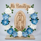 Recuerdos/Centros de Mesa Para Bautizo Virgen de Guadalupe (Azul)