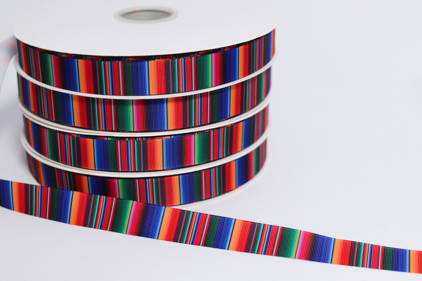 7/8” Single-Faced Grossgrain Ribbon - 100 yards (Sarape)