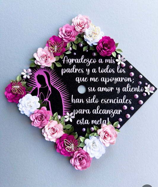Virgencita Graduation Cap topper