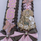 Pink & Sage Satin Ribbon Lei – San Judas Tadeo Edition | Class of 2026