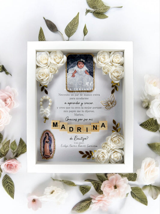 Baptism Proposal Shadowbox - Madrina