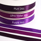 7/8” Double-Faced Satin Ribbon - 100 yards (Purples)