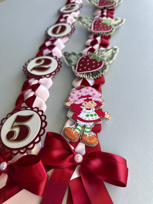 Strawberry Graduation Lei