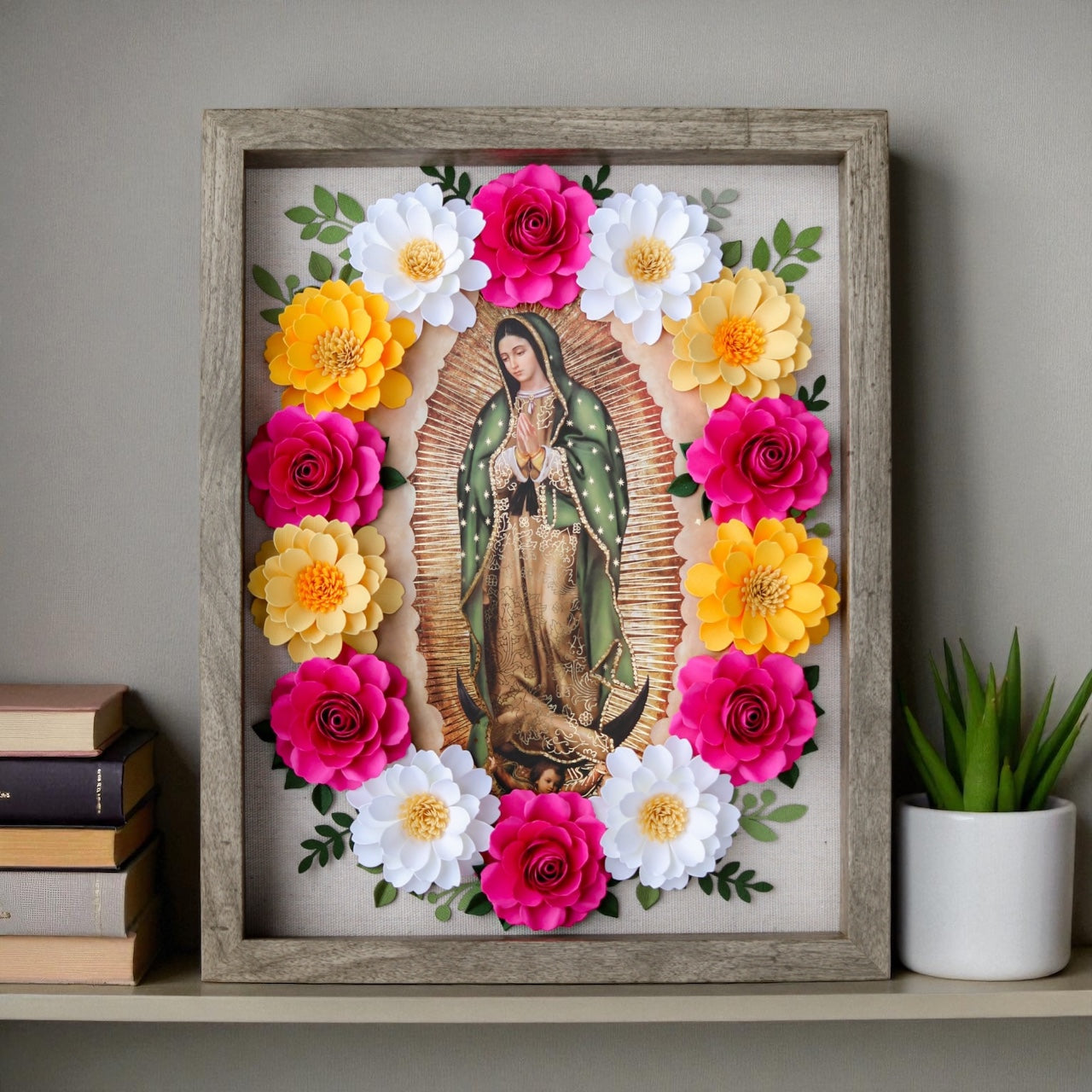 Virgen de Guadalupe Shadowbox - Spring