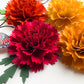 Xochitl Flower - Cardstock Flowers with Leaves 12 Pack – 2.75"