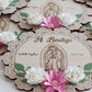 Set of 12 Wooden Baptism Keepsakes / Recuerdos de Bautizo – Personalized (San Judas or Virgen de Guadalupe)