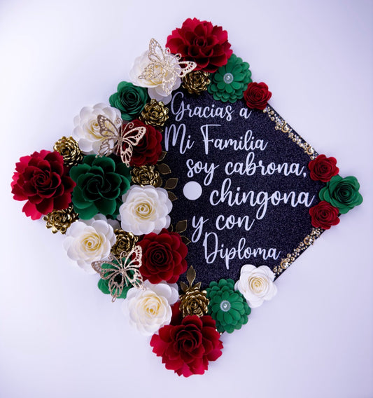 Mexican Inspired Graduation Cap topper