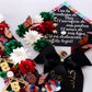 Mexican Heritage Graduation Cap Topper & Satin Ribbon Lei Bundle