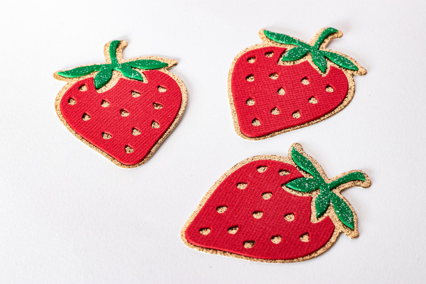 READY TO SHIP - 3D Strawberry Wooden Die Cut - Aloha Dream Collection
