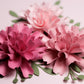 Valentina Flower - Cardstock Flowers with Leaves 12 Pack – 2.75"