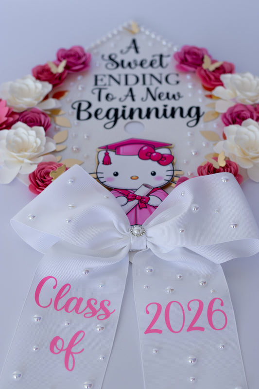 Hello Kitty Graduation Cap topper