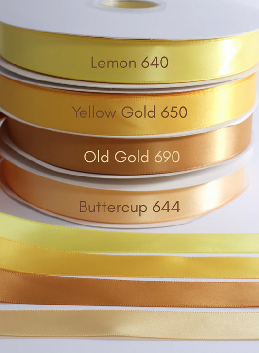7/8” Double-Faced Satin Ribbon - 100 yards (Warm Radiance)