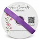 7/8” Double-Faced Satin Ribbon - 100 yards (Grape)