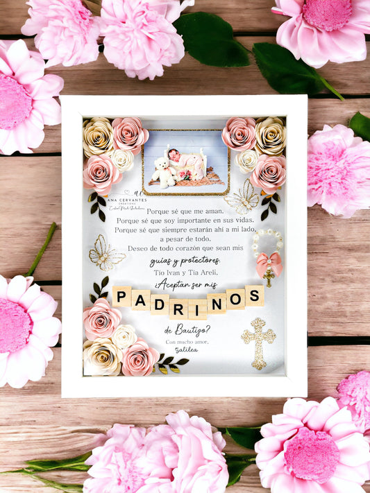Baptism Proposal Shadowbox - Padrinos