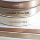 7/8” Double-Faced Satin Ribbon - 100 yards (Tans)