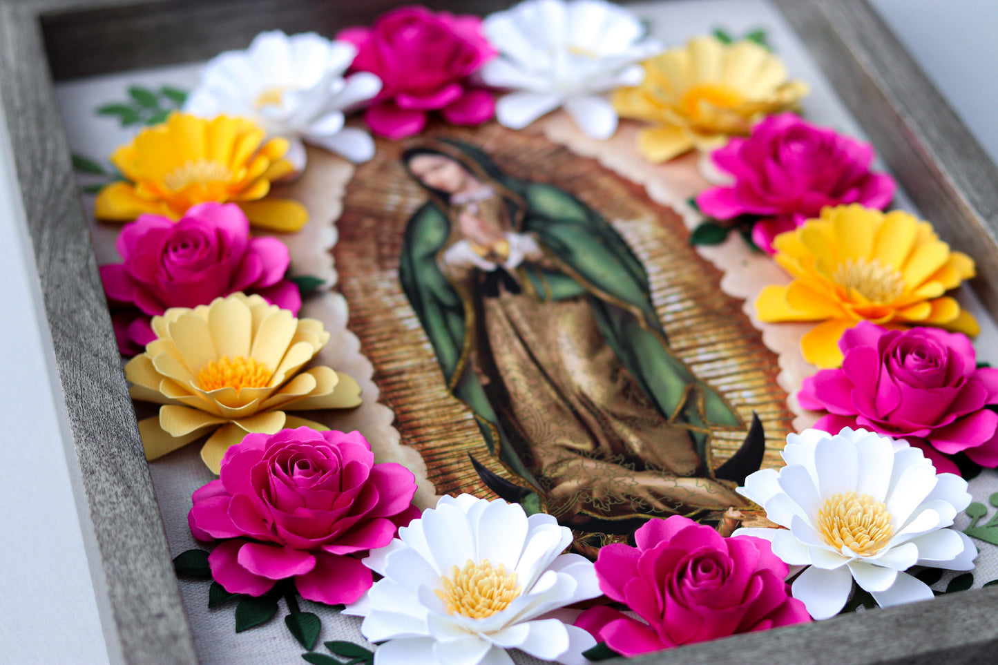 Virgen de Guadalupe Shadowbox - Spring