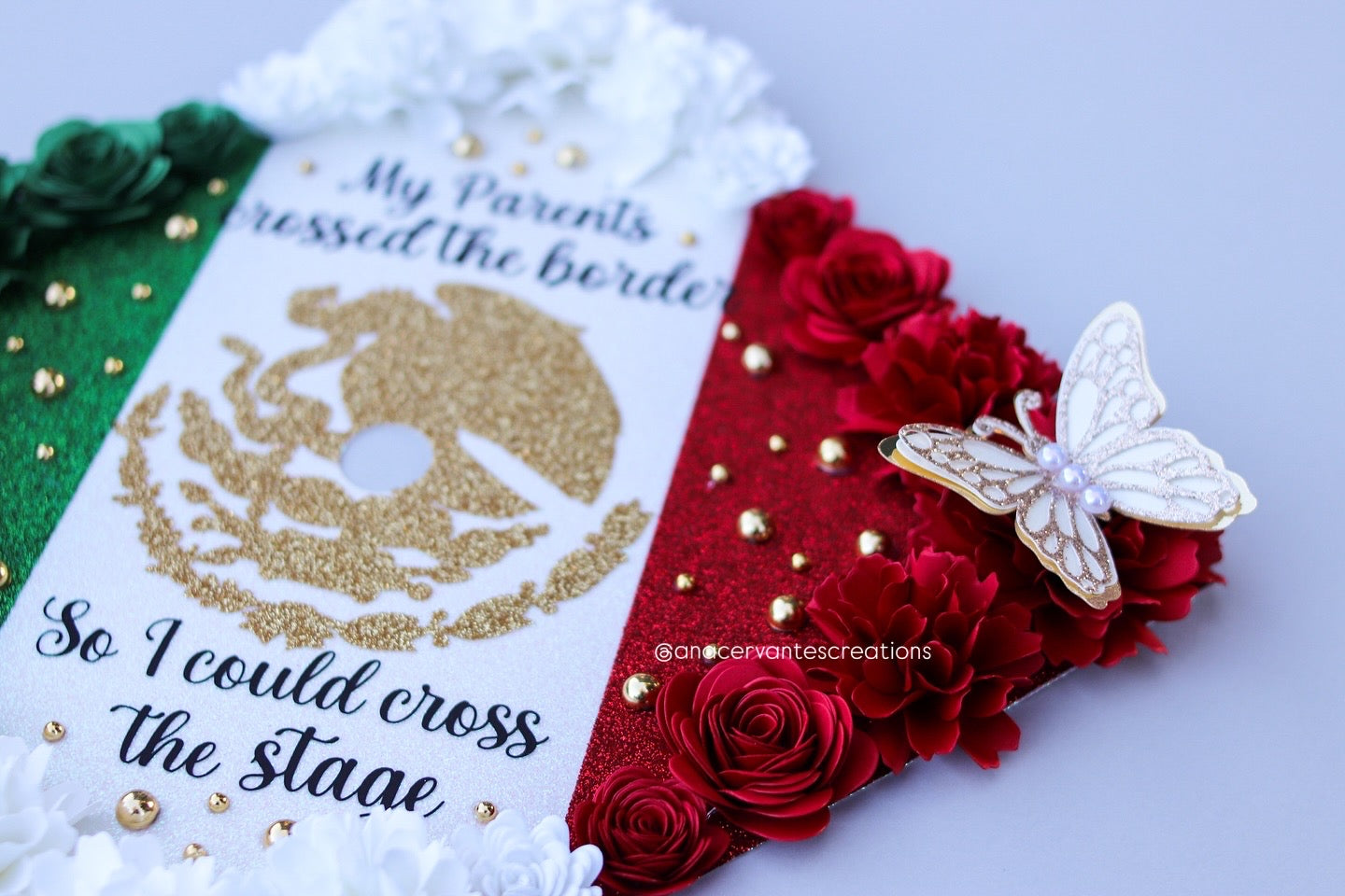 Custom Graduation Cap Topper - Viva México