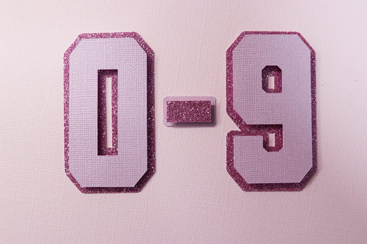 PREORDER MID MARCH - 2" Varsity Numbers 0–9 Bundle – Wooden Die Set