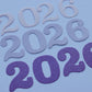 PREORDER MARCH- 2026 Elegant Numbers Wooden Die Cut (2")