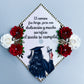 Red Roses Graduation Cap topper