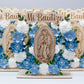 Recuerdos/Centros de Mesa Para Bautizo Virgen de Guadalupe (Azul)