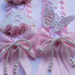 Pink Satin Ribbon Lei – Pixie Wings | Class of 2026