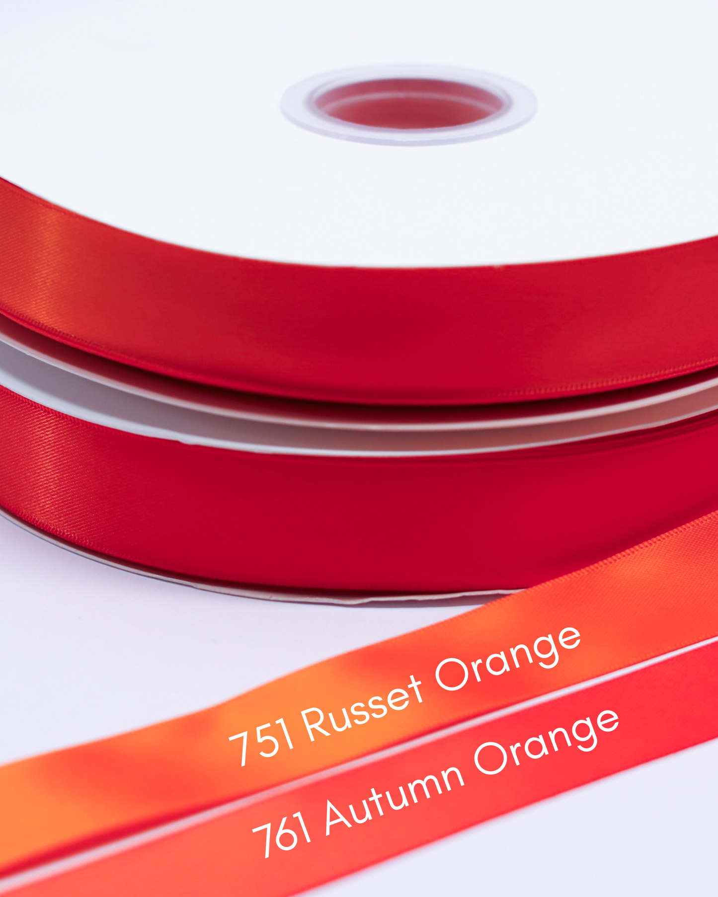7/8” Double-Faced Satin Ribbon - 100 yards (Oranges)