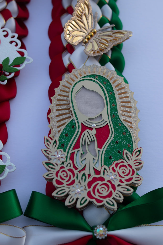 Cielito Lindo Graduation Lei - Virgen de Guadalupe