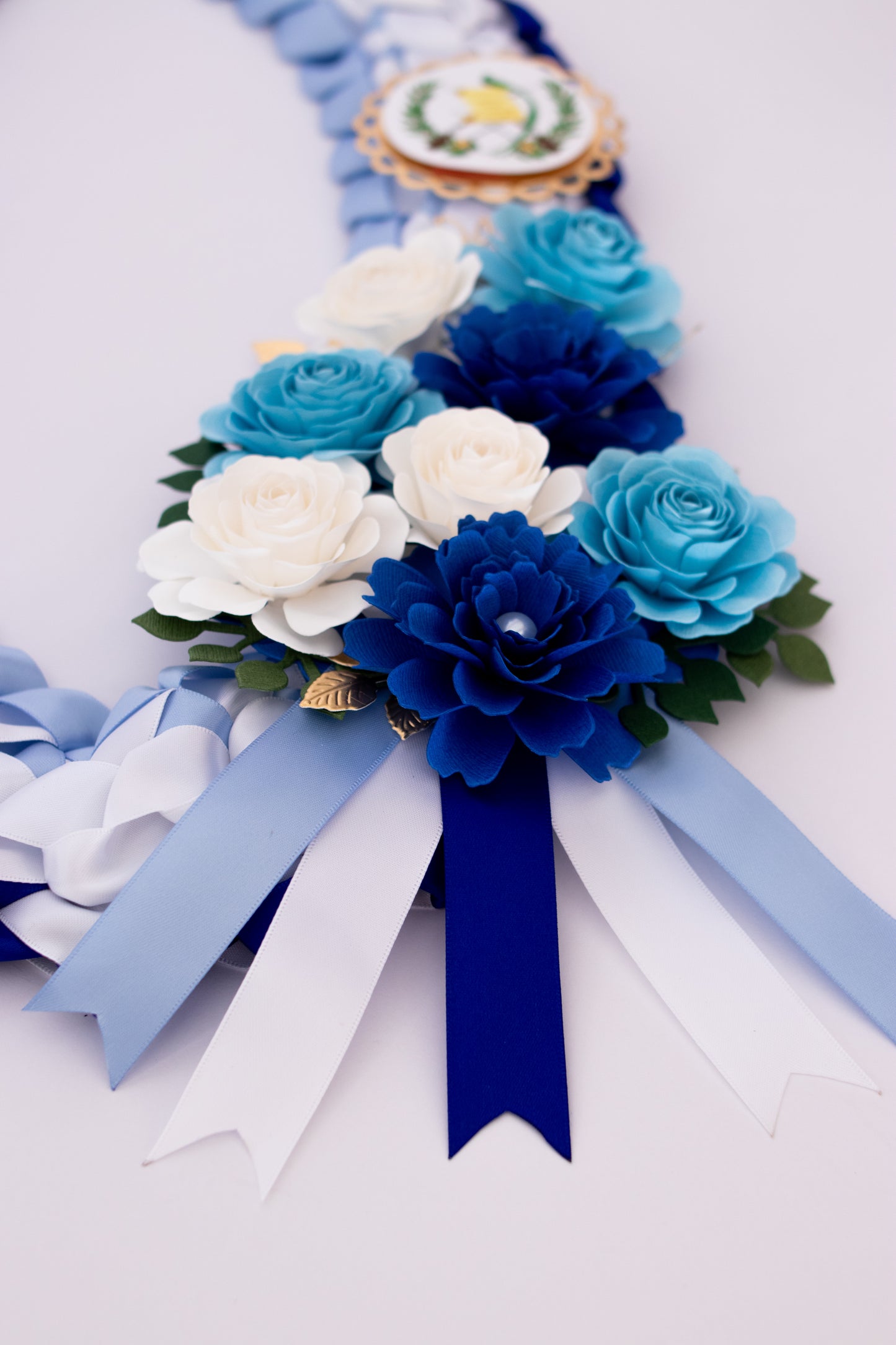 Guatemala Inspired Graduation Lei Double Military Braid