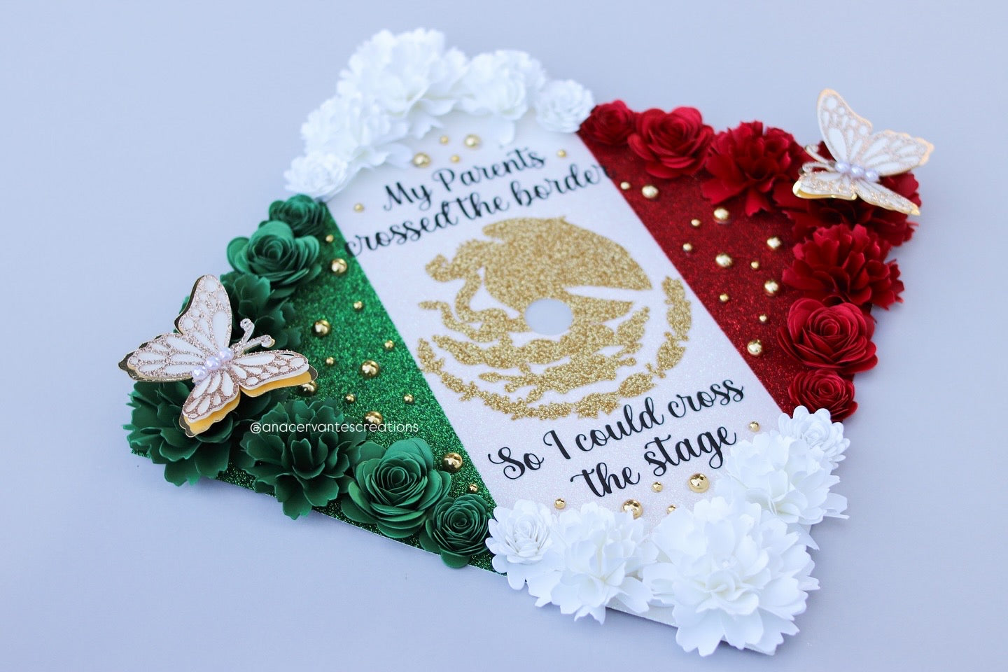 Custom Graduation Cap Topper - Viva México