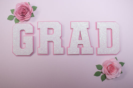 PREORDER MID MARCH - Varsity Font “GRAD” Wooden Die