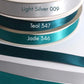 7/8” Double-Faced Satin Ribbon - 100 yards (Teals)
