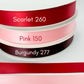 7/8” Double-Faced Satin Ribbon - 100 yards (Valentine)